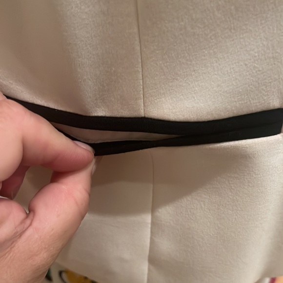 Retro Chic SHARP Calvin Klein Blazer TOP with Dual Zipper GOLD Hardware 18W EUC - Picture 7 of 13